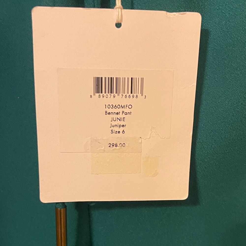 Diane Von Furstenberg Teal Relaxed Pants